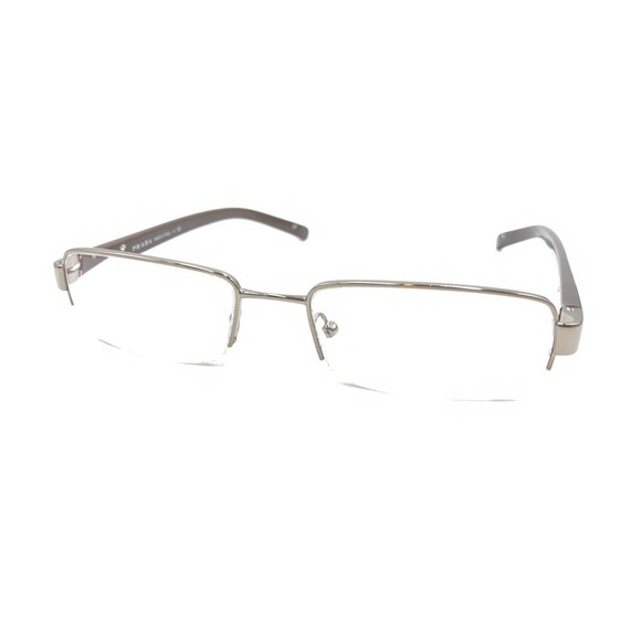 Prada VPR 53M 1BI-1O1 Brown Half Rim Eyeglasses Frames 52-18 135 Italy Designer - Picture 8 of 12